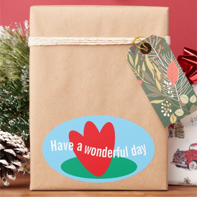 Sticker Ovale Flowers on a pond (vacances)