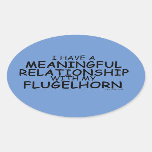 Sticker ovale Flugelhorn