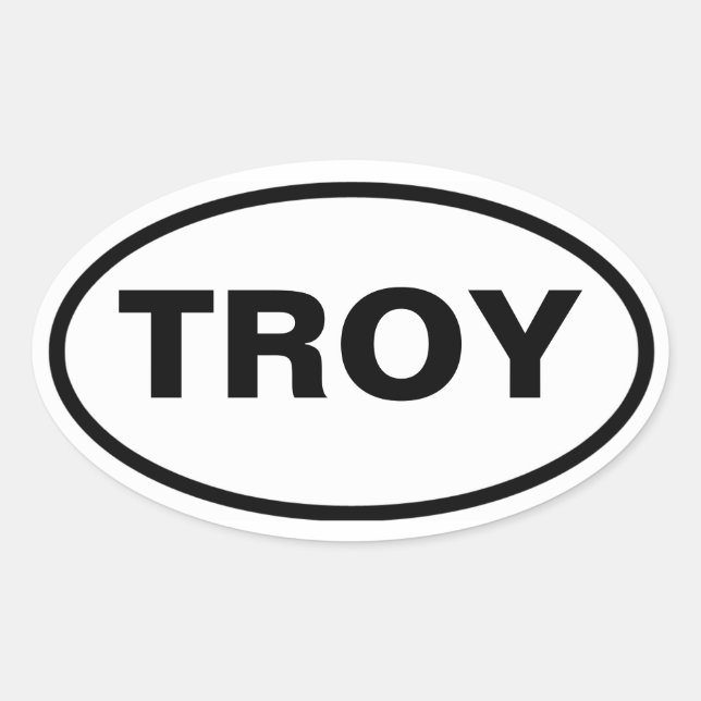 Sticker Ovale FOUR Troy, Alabama (Devant)