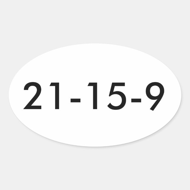 Sticker Ovale Fran WOD 21 15 9 (Devant)