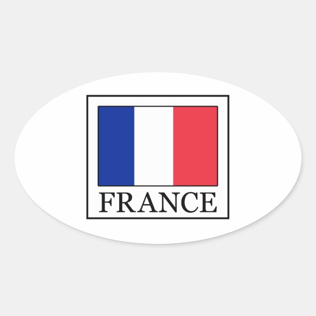 Sticker Ovale France (Devant)