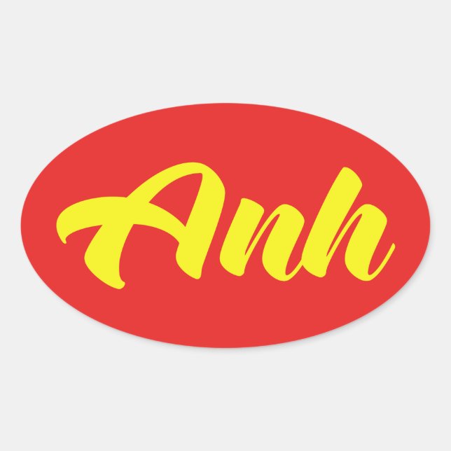 Sticker Ovale Frère vietnamien - Anh ~ Tiêt ng Viêt (Devant)