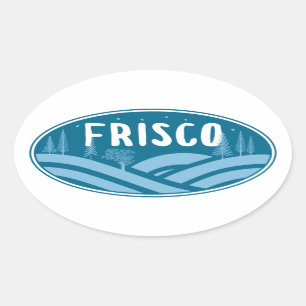 Sticker Ovale Frisco Colorado Extérieur