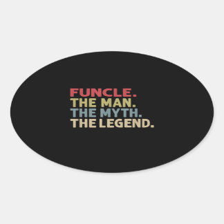 Sticker Ovale Funcle the Man