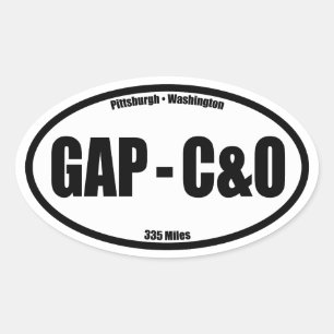 Sticker Ovale GAP - C&O Towpath Oval