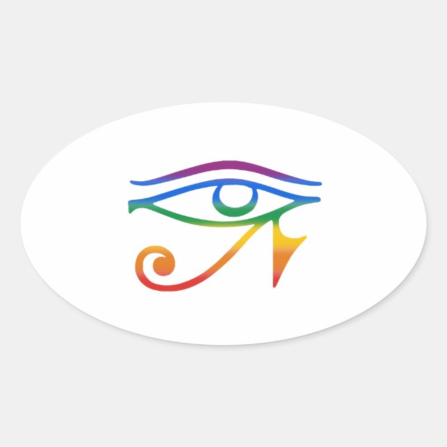 Sticker Ovale Gay Goth Pride (Devant)