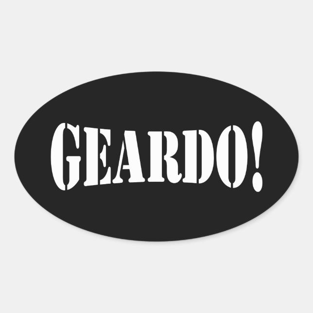 STICKER OVALE GEARDO ! (Devant)
