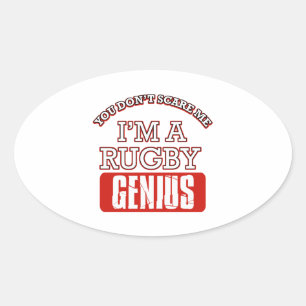 Sticker Ovale génie du rugby