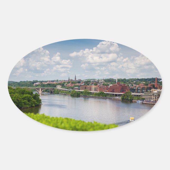 Sticker Ovale Georgetown (Devant)