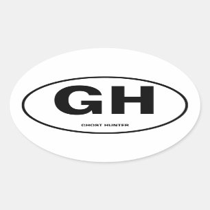 Sticker Ovale Ghost Hunter