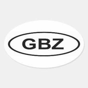 Sticker Ovale Gibraltar "GBZ"