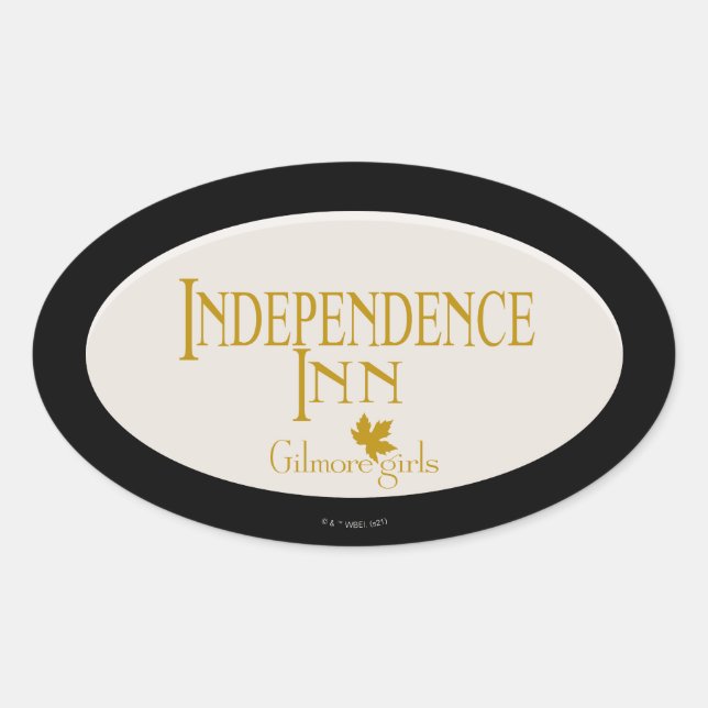 Sticker Ovale Gilmore Girls | Independence Inn (Devant)