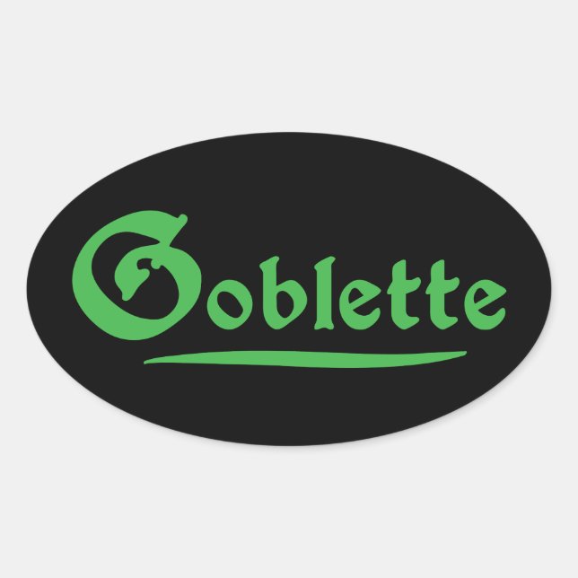 Sticker Ovale Goblette (Devant)