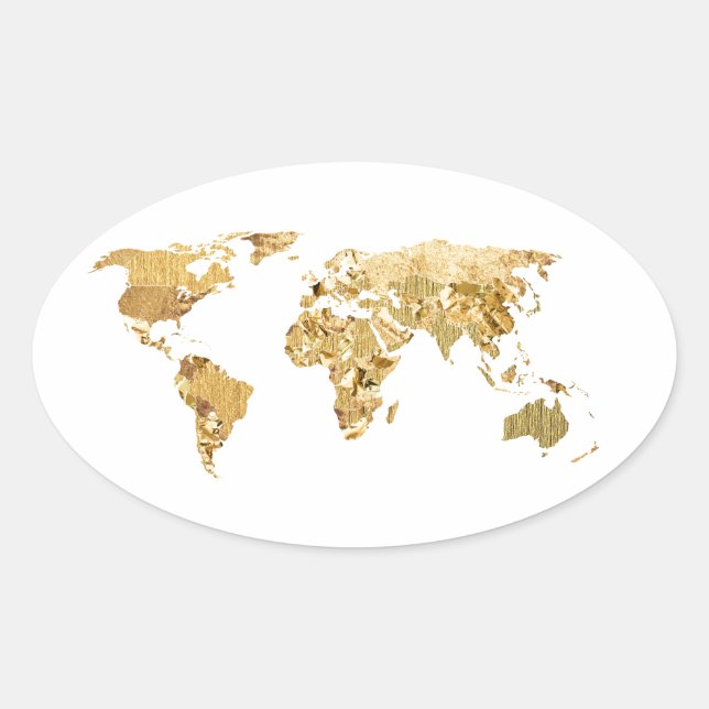 Sticker Ovale Gold Foil (Devant)