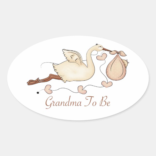 Sticker Ovale Grand-mère (Devant)