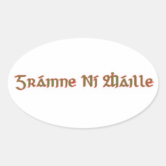 Sticker Ovale Granuaile