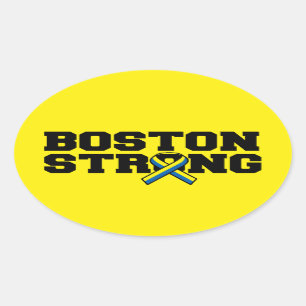 Sticker Ovale Graphique FORT de ruban de BOSTON