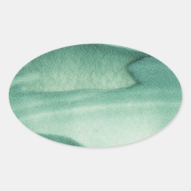 Sticker Ovale Green Sand  (Devant)
