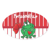 Grenouille d'amour du jour de Valentines