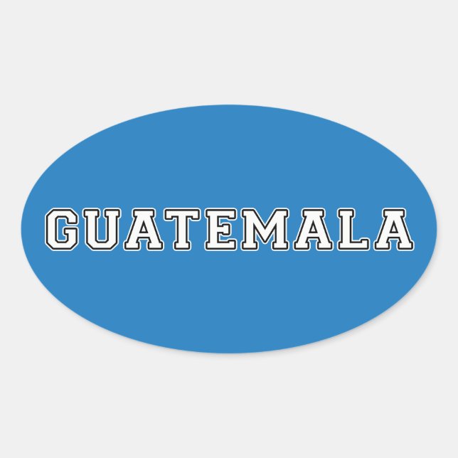 Sticker Ovale Guatemala (Devant)