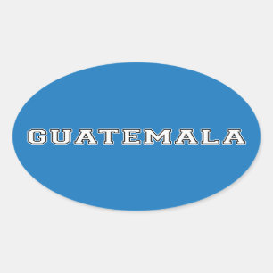 Sticker Ovale Guatemala