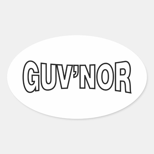 STICKER OVALE GUV'NOR (Devant)