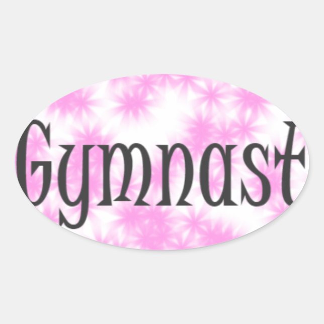 Sticker Ovale Gymnaste (Devant)