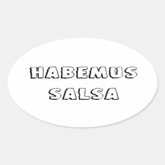 Sticker Ovale Habemus salsa
