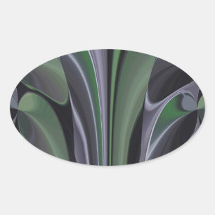 Sticker Ovale Hakuna Matata Belle carte graphique écologique