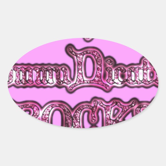 Sticker Ovale Hakuna Matata Communication ROCKS Art Print (Devant)