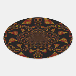 Sticker Ovale Hakuna Matata Gift Black Jamaica Pop Art.