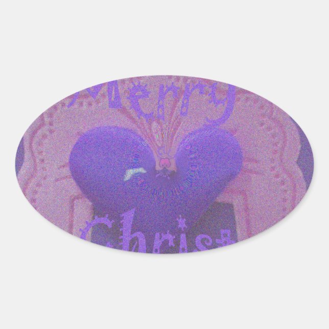 Sticker Ovale Hakuna Matata Merry Christmas Love Design.jpg (Devant)