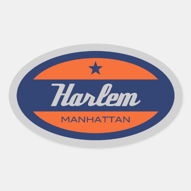 Sticker Ovale Harlem (Devant)