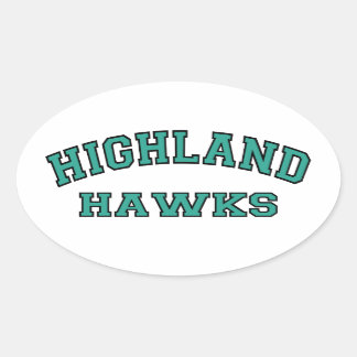 Sticker Ovale Hawks des Highlands