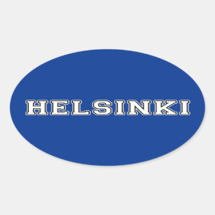 Sticker Ovale Helsinki Finlande