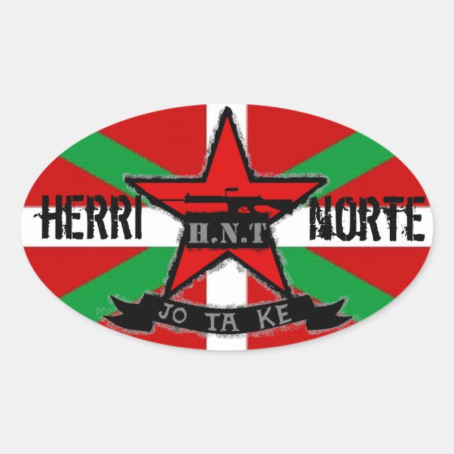 STICKER OVALE HERRI NORTE TALDEA (Devant)
