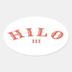 Sticker Ovale Hilo, HawaiI