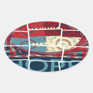 Sticker Ovale Hope Be The Miracle Beautively Inspirational