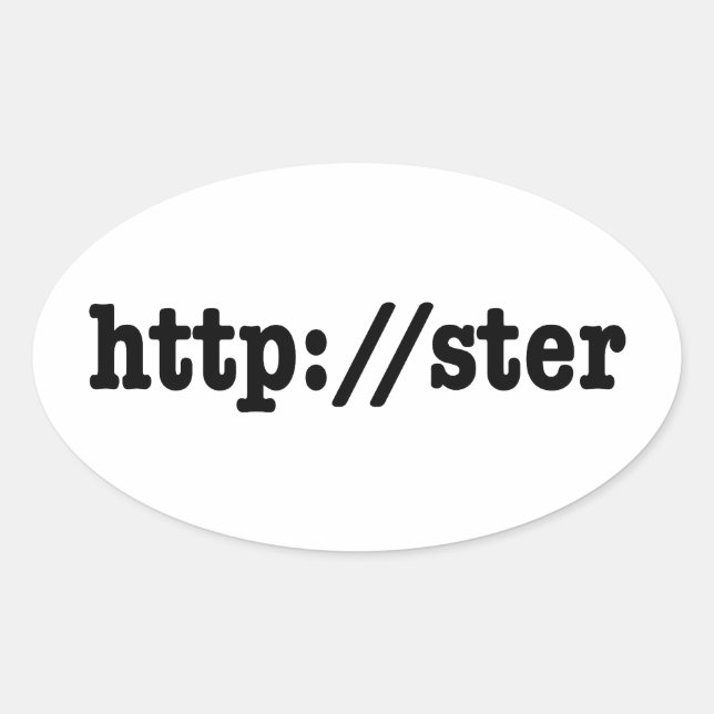 Sticker Ovale http://ster / code html (Devant)