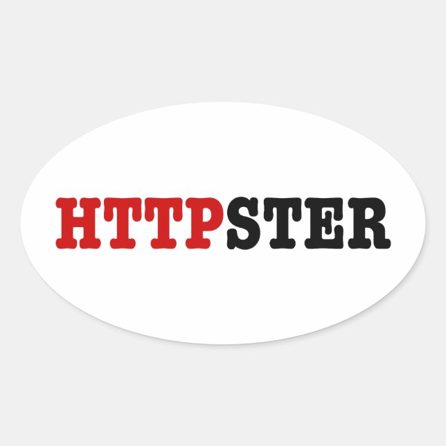 STICKER OVALE HTTPSTER (Devant)