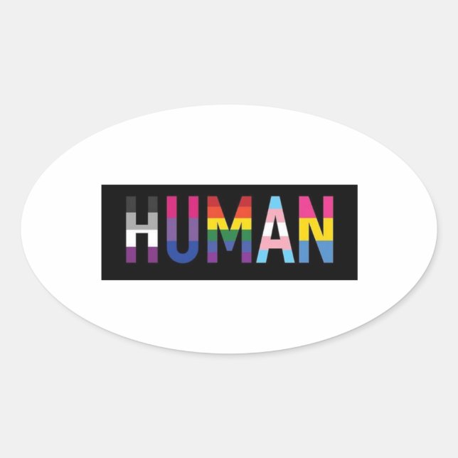 Sticker Ovale humain (Devant)