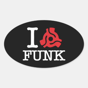 Sticker Ovale I 45 Adaptateur Funk
