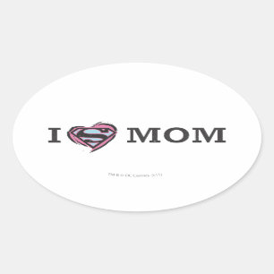 Sticker Ovale I maman de coeur