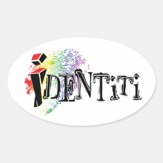 Sticker Ovale Identité