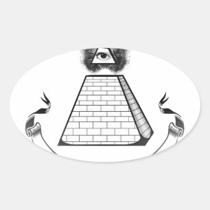 Sticker Ovale illuminati