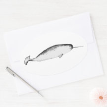 Illustration de la mer de Narhwal Unicorn