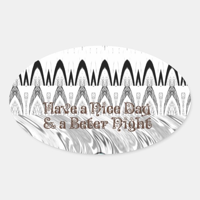 Sticker Ovale Impression d'art cadeau Fête des mariées (Devant)