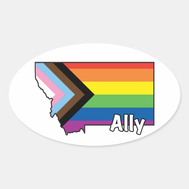 Sticker Ovale Indicateur d'avancement d'Ally MT (Devant)