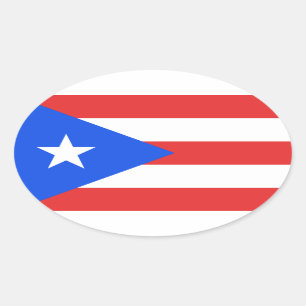 Sticker Ovale Indicateur Porto Rico