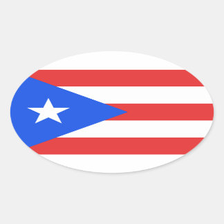 Sticker Ovale Indicateur Porto Rico